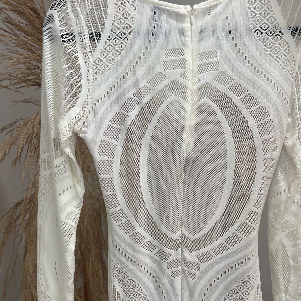 Marciano - White Lace Boho Dress, S - Picture 4 of 7